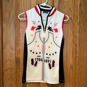 GOLFINO Print Sleeveless Golf Shirt XS